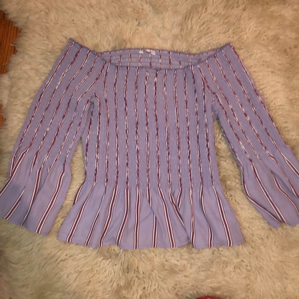 Juniors Square Neck Smocked Top